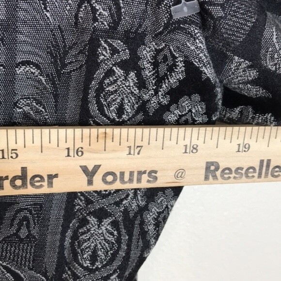 Vtg Sfarzo ladies button up printed detail coat blazer with shoulder M - Picture 8 of 12